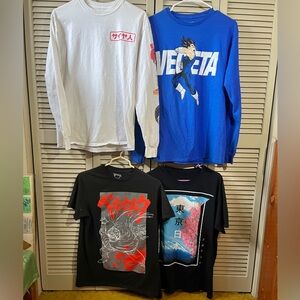 Set of 4 Anime/ Japanese themed graphics -medium size - Dragon Ball Z , Berserk